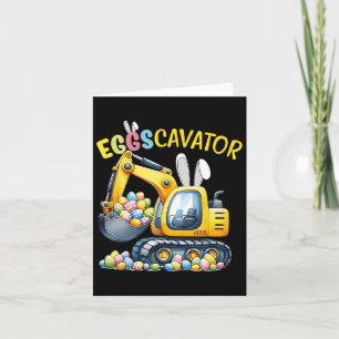 Eggscavator Easter Egg Hunt Construction Trucks To Card