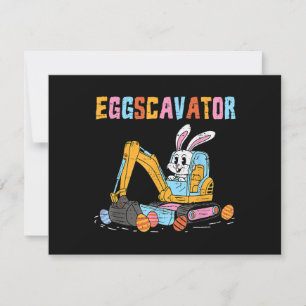 Eggscavator Easter Egg Hunt Construction Trucks To Invitation