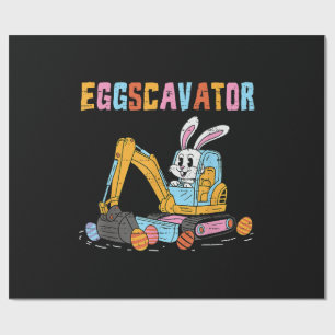 Eggscavator Easter Egg Hunt Construction Trucks To Wrapping Paper