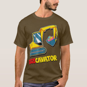 EggsCavator Easter Excavator Hunting Egg Boys Kids T-Shirt