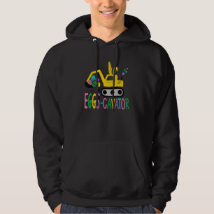 Eggscavator Eggs Cavator Kids Toddlers Cute Easter Hoodie