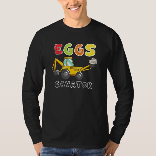 Eggscavator Excavator Easter  Egg Hunt Toddler Bun T_Shirt