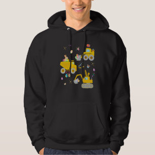 EggsCavator Excavator Hunting Egg Easter Construct Hoodie