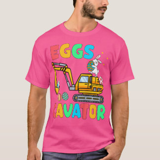 Eggscavator Funny Easter Excavator Egg Hunting Tod T-Shirt