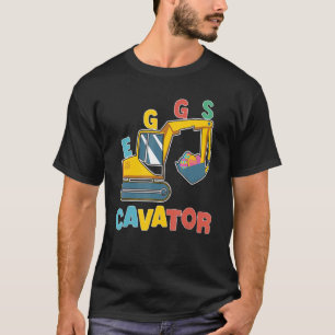 Eggscavator Happy Easter  Excavator Hunting Egg Ki T-Shirt