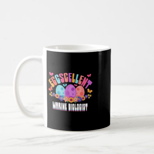 Eggscellent Marine Biologist Egg Hunting Puns Coffee Mug