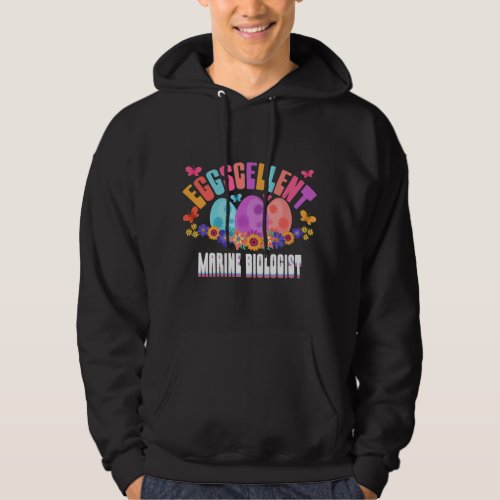 Eggscellent Marine Biologist Egg Hunting Puns Hoodie