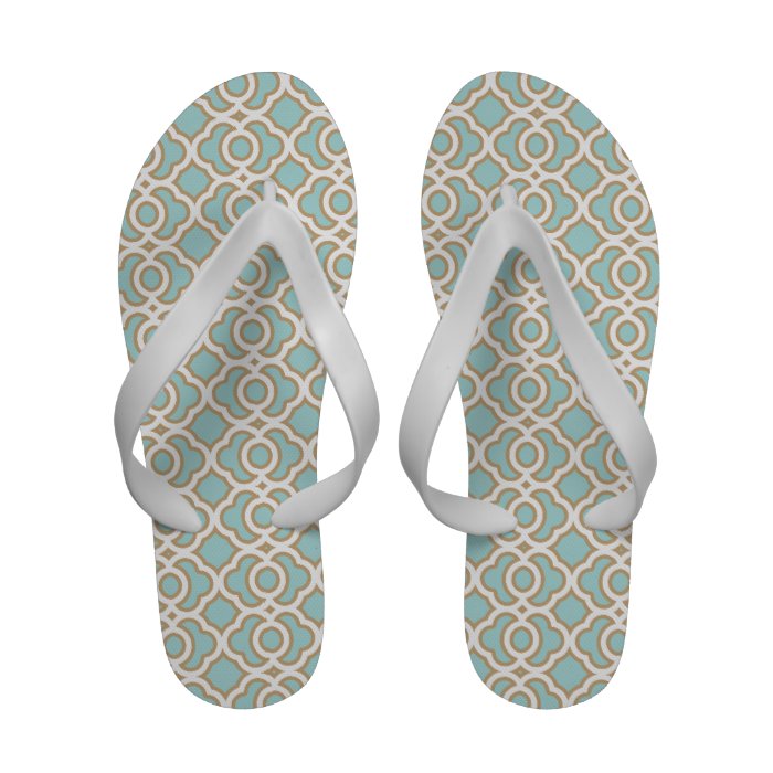 Eggshell Blue and Gold Moroccan Sandals