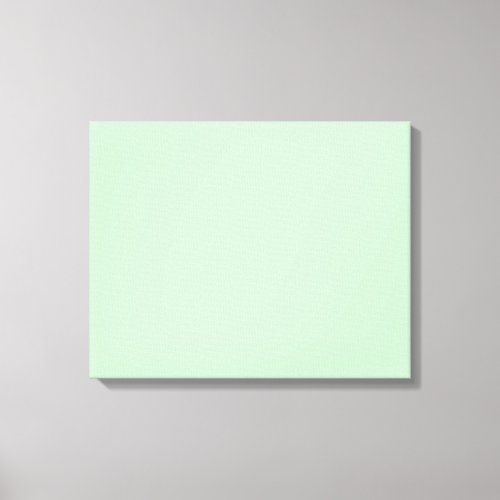 Eggshell Blue Green Pastel Color Background Canvas Print