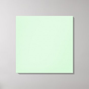 Eggshell Blue Green Pastel Color Background Canvas Print by SilverSpiral at Zazzle