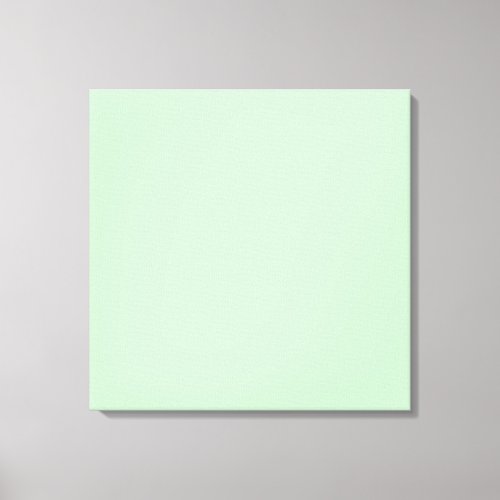 Eggshell Blue Green Pastel Color Background Canvas Print