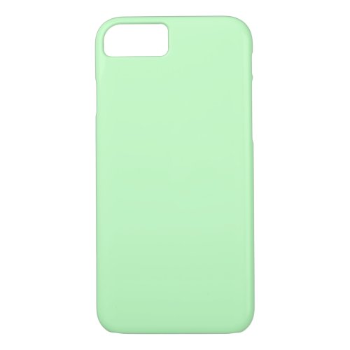 Eggshell Blue Green Pastel Color Background iPhone 87 Case