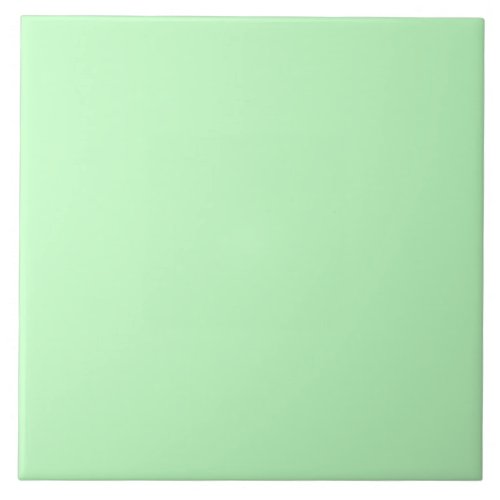 Eggshell Blue Green Pastel Color Background Ceramic Tile