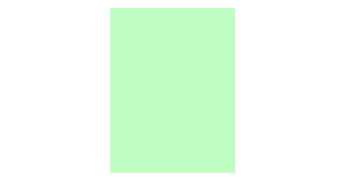 Eggshell Blue Green Pastel Color Background Postcard