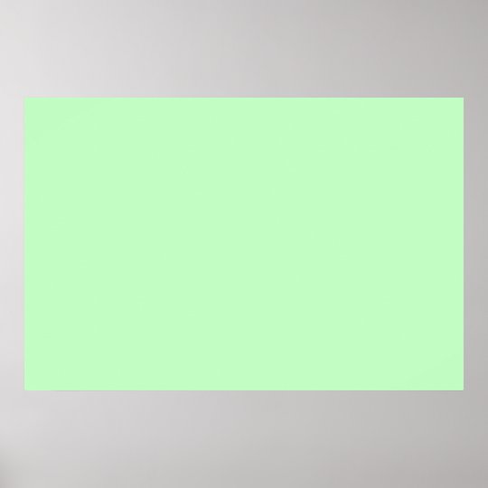 Eggshell Blue Green Pastel Color Background Poster