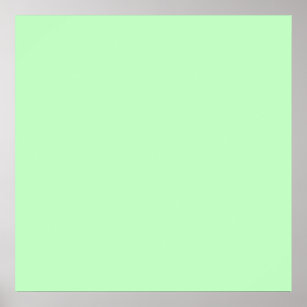 Pastel Green Color Background Art & Wall Décor | Zazzle