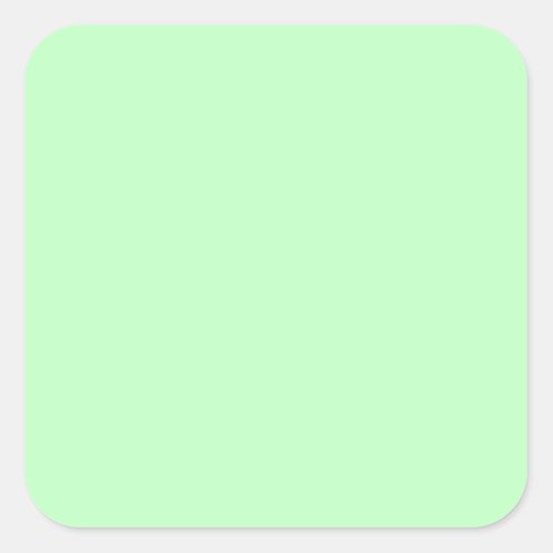 Eggshell Blue Green Pastel Color Background Square Sticker