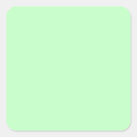 Eggshell Blue Green Pastel Color Background Square Sticker Zazzle