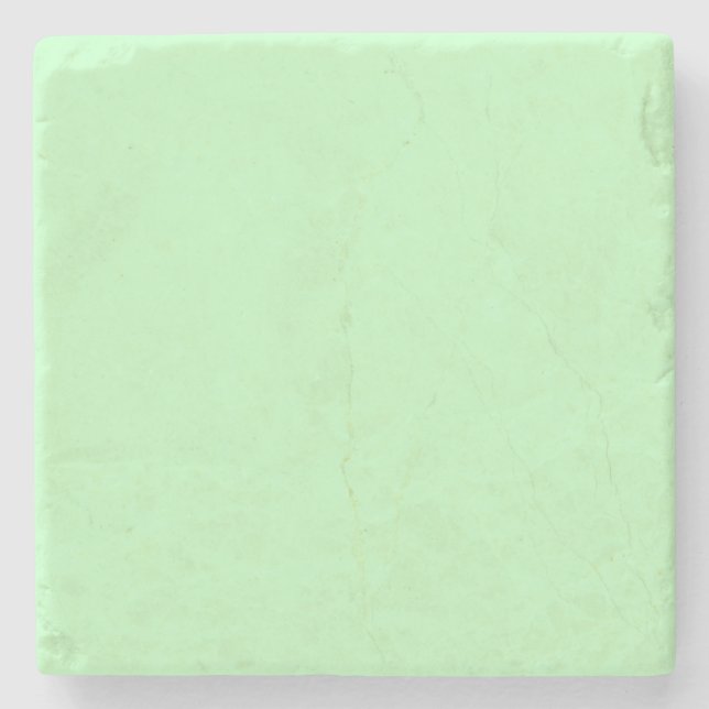 Eggshell Blue Green Pastel Color Background Stone Coaster (Front)