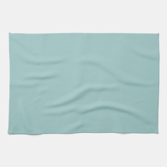 Eggshell Blue Solid Colour  Kitchen Towel (Horizontal)