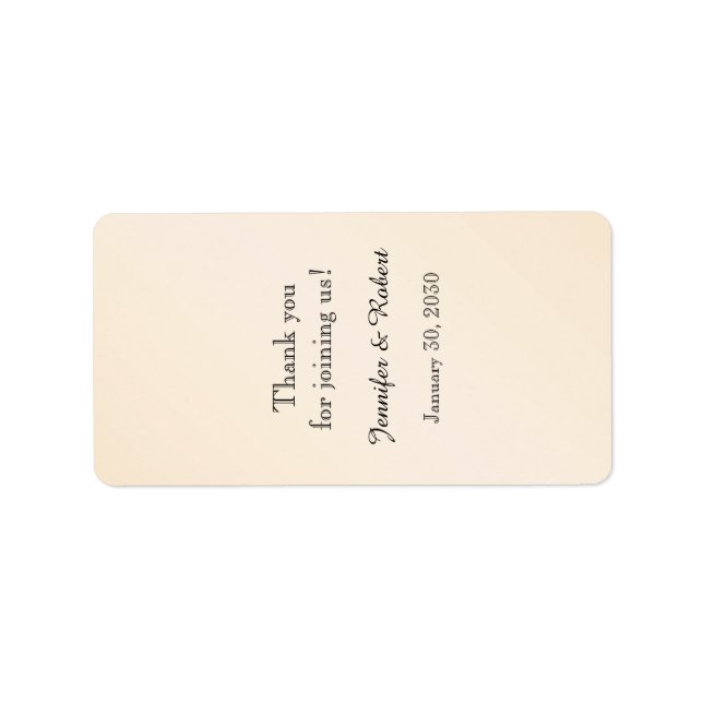 Eggshell Elegance Wedding Lip Balm Label (Front)
