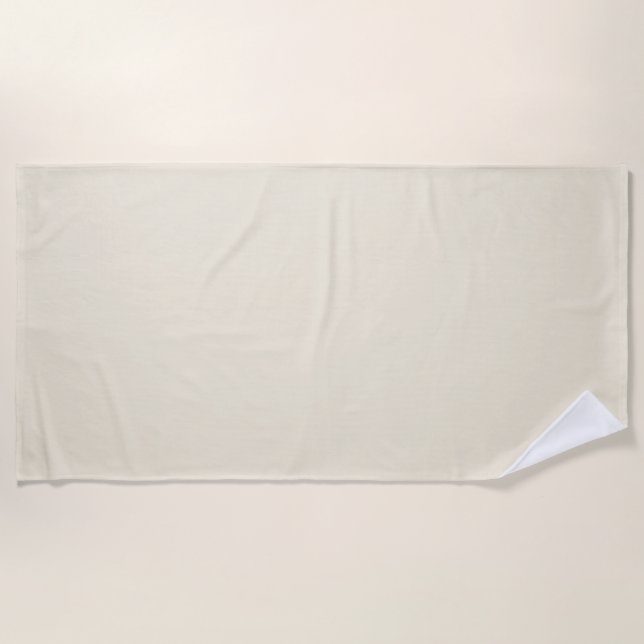 Eggshell Solid Color Beach Towel (Front)