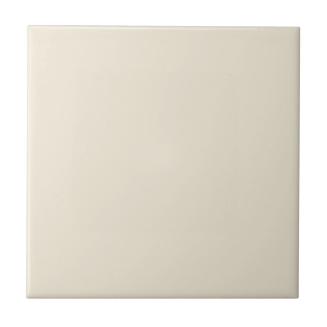 Eggshell Solid Color Ceramic Tile (Front)