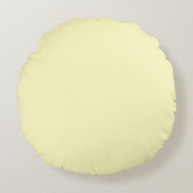 Eggshell(solid color) round pillow (Front)