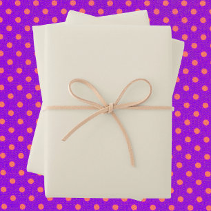 Eggshell Solid Color Wrapping Paper Sheets
