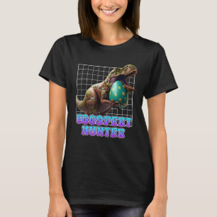 Eggspert Easter Eggs Hunt Dinosaur Easter Bunnies  T-Shirt