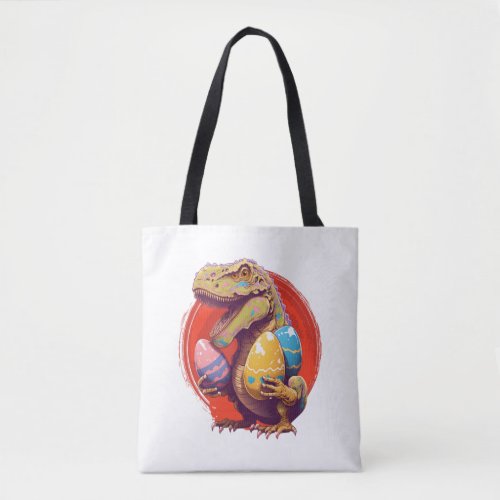 Eggspert Easter eggs Hunt Dinosaur Easter Bunny Tote Bag