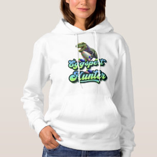 Eggspert Easter Eggs Hunter Easter Dinosaur Egg Hoodie