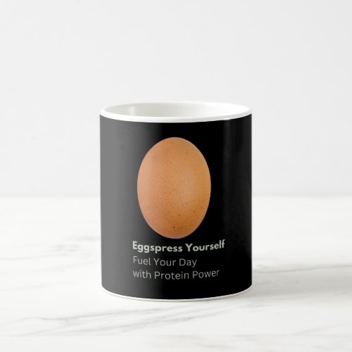 Eggspress yourself mug for your daily coffees