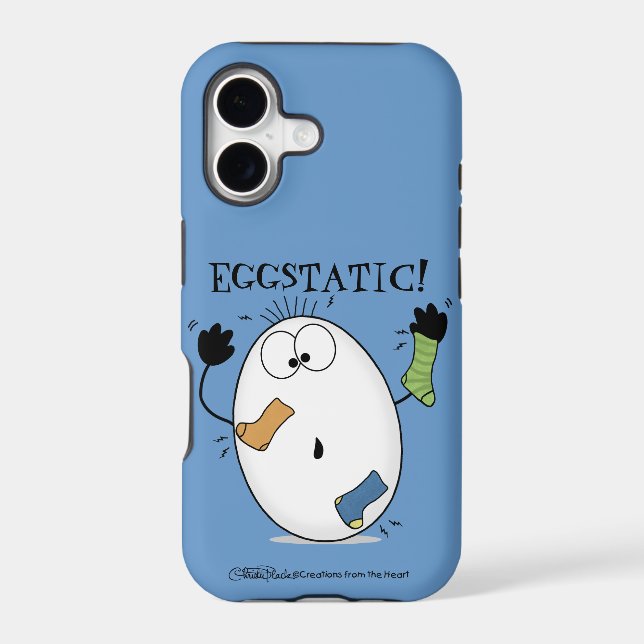 Eggstatic-Ecstatic Egg Iphone Case (Back)