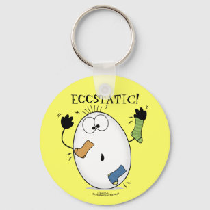 Eggstatic-Ecstatic Egg Keychain