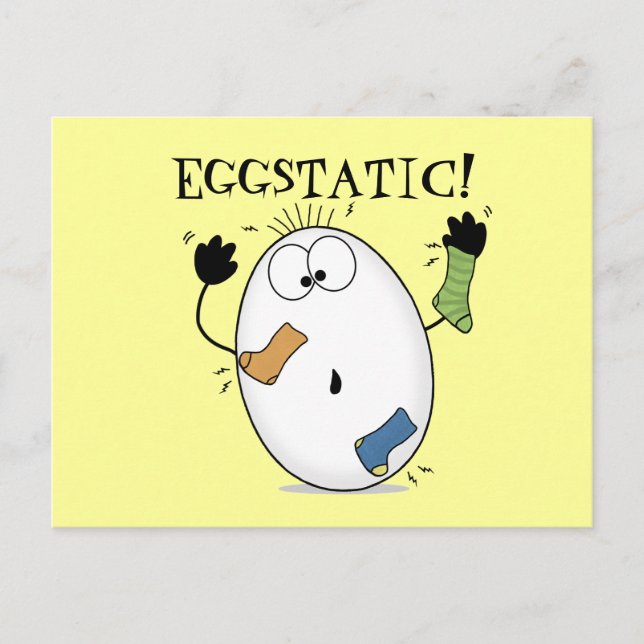 Eggstatic-Ecstatic Egg Postcard (Front)
