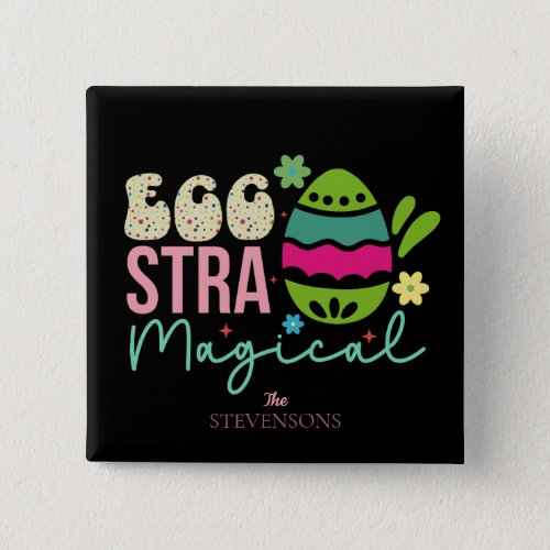 Eggstra Magical Easter bold typography family Button