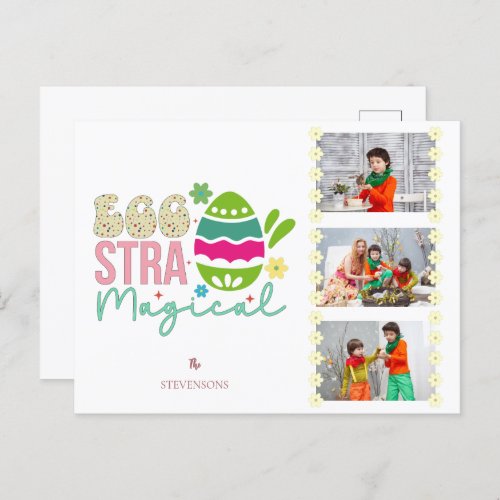 Eggstra Magical Easter bold typography family  Postcard