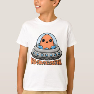 Eggstraterrestral! Cute Alien Egg UFO Pun T-Shirt