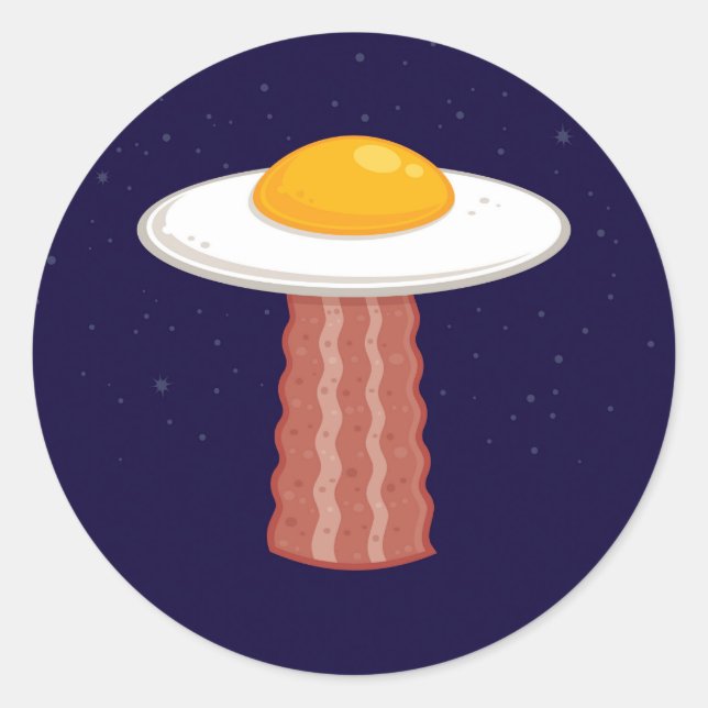 Eggstraterrestrial Classic Round Sticker (Front)