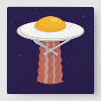 Eggstraterrestrial Square Wall Clock