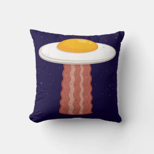 Eggstraterrestrial Throw Pillow