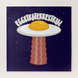 Eggstraterrestrial With Text Jigsaw Puzzle