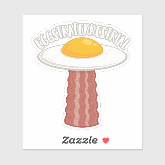 Eggstraterrestrial With Text Sticker (Sheet)