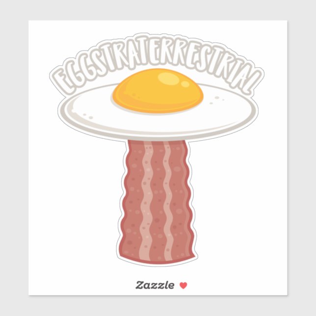 Eggstraterrestrial With Text Sticker (Sheet)