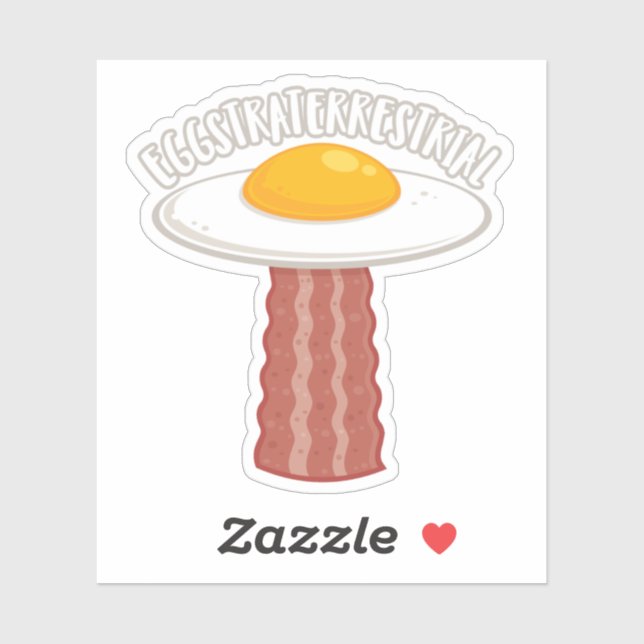 Eggstraterrestrial With Text Sticker (Sheet)