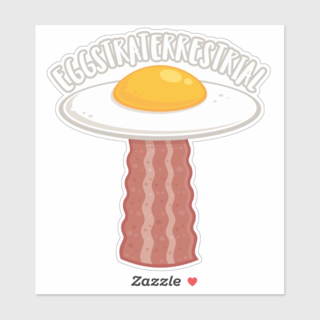 Eggstraterrestrial With Text Sticker (Sheet)