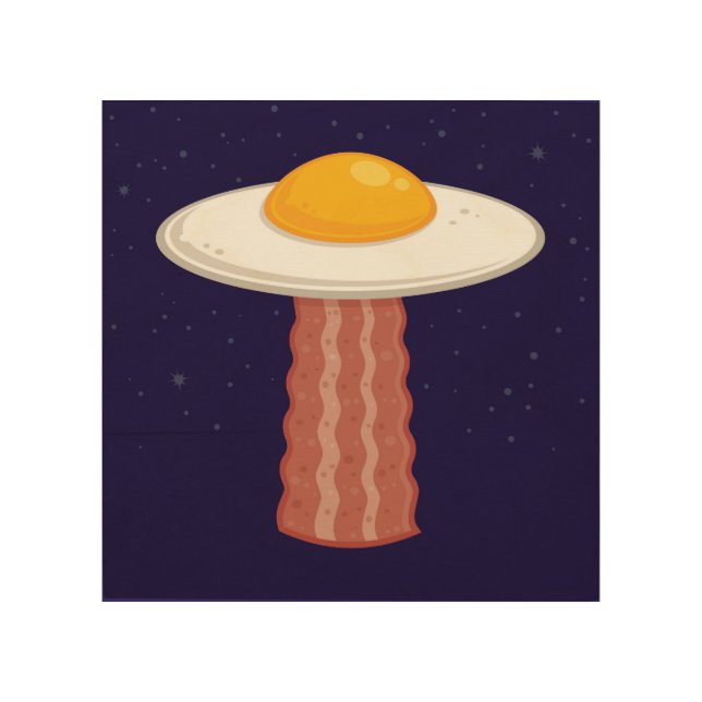 Eggstraterrestrial Wood Wall Art (Front)