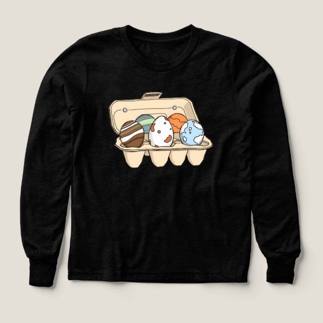 Eggy planets Tri-Blend shirts (Design Front)