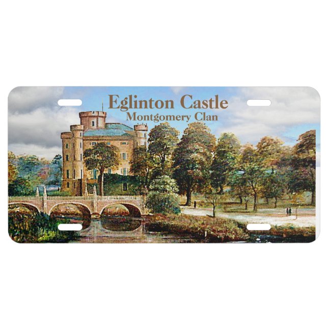 Eglinton Castle – Scottish Montgomery Clan License Plate (Front)